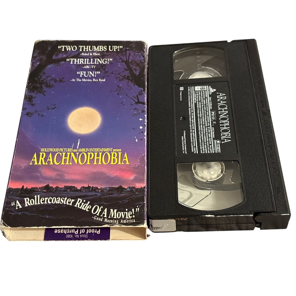 Arachnophobia VHS horror thriller retro Hollywood pictures amblin 1991 spiders